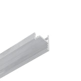 Close-up of the 30/60 Degree Corner LED Channel (Model Corner10.v2), a silver aluminum extrusion profile featuring a groove and channel design, ideal for use as an aluminum LED channel or corner LED profile, shown at an angle against a white background.