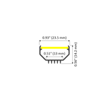 45 Degree Corner or Surface LED Channel ~ A103B [Profile Only] - Wired4Signs USA - Buy LED lighting online
