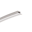The 1.05 Bendable Drywall LED Lighting Channel (Model Klus KOZUS-BD) is a curved, white extrusion profile with evenly spaced vertical slats along one edge, designed for LED installations.