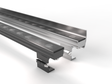 Two LED Wall Washer Lights (Model Alphaeus 3 MO50), one black and one silver, are mounted on adjustable brackets against a white background. Each features a row of circular lenses along its length.