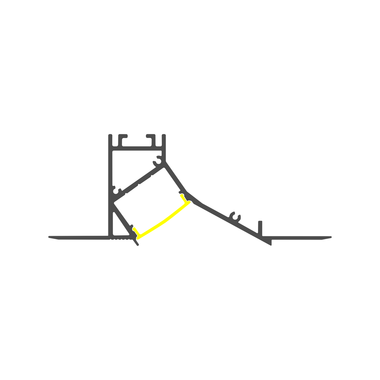 Recessed Wall Wash LED Lighting Channel ~ Model Acapulco - Wired4Signs USA - Buy LED lighting online