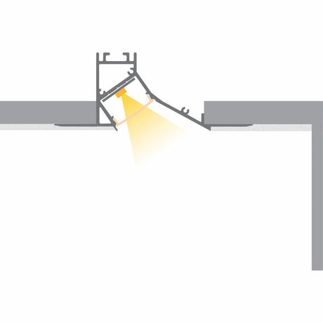 Recessed Wall Wash LED Lighting Channel ~ Model Acapulco - Wired4Signs USA - Buy LED lighting online