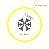 360 degree LED Tube Profile ~ Model ALU360 [Profile Only] - Wired4Signs USA - Buy LED lighting online