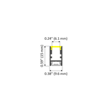 Thin Surface Mount LED Strip Channel ~ Model Alu-Swiss