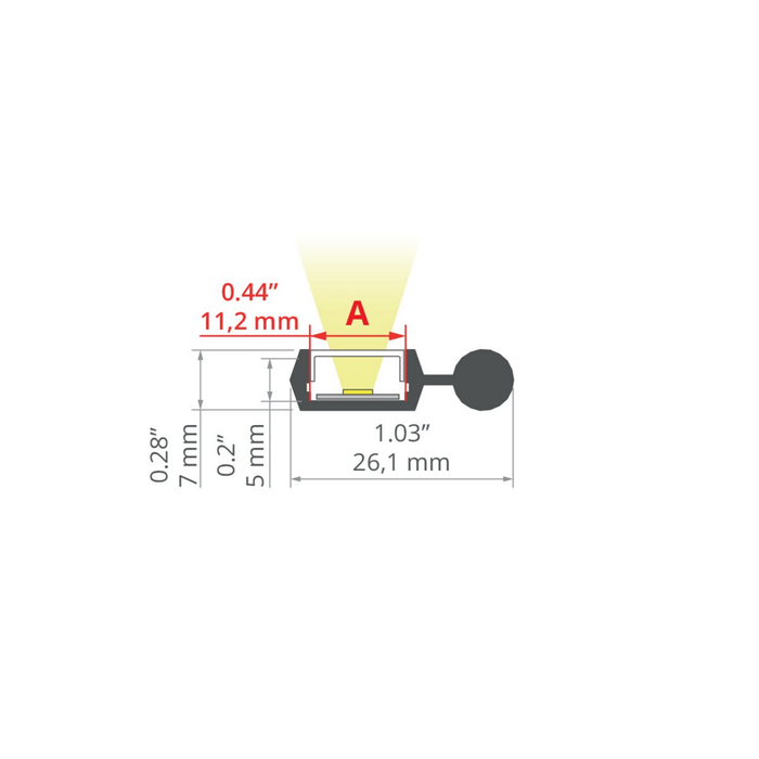 Adjustable Angle LED Cove Light Channel ~ Model Poli For Sale