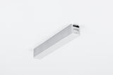 0.51″ Suspended/Surface Mount Bendable LED Channel ~ Model Bend8 mounted to a white ceiling.