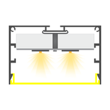 Large LED Linear Pendant Light ~ Model Bruselas