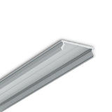 A close-up view of the LED Channel Cover ~ C7 Click Aluminum from the Pixy20 series, featuring a frosted diffuser cover and commonly used for housing LED strip lights.