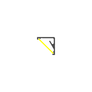 30/60 Degree Corner LED Channel ~ Model Cabi12 - Wired4Signs USA - Buy LED lighting online