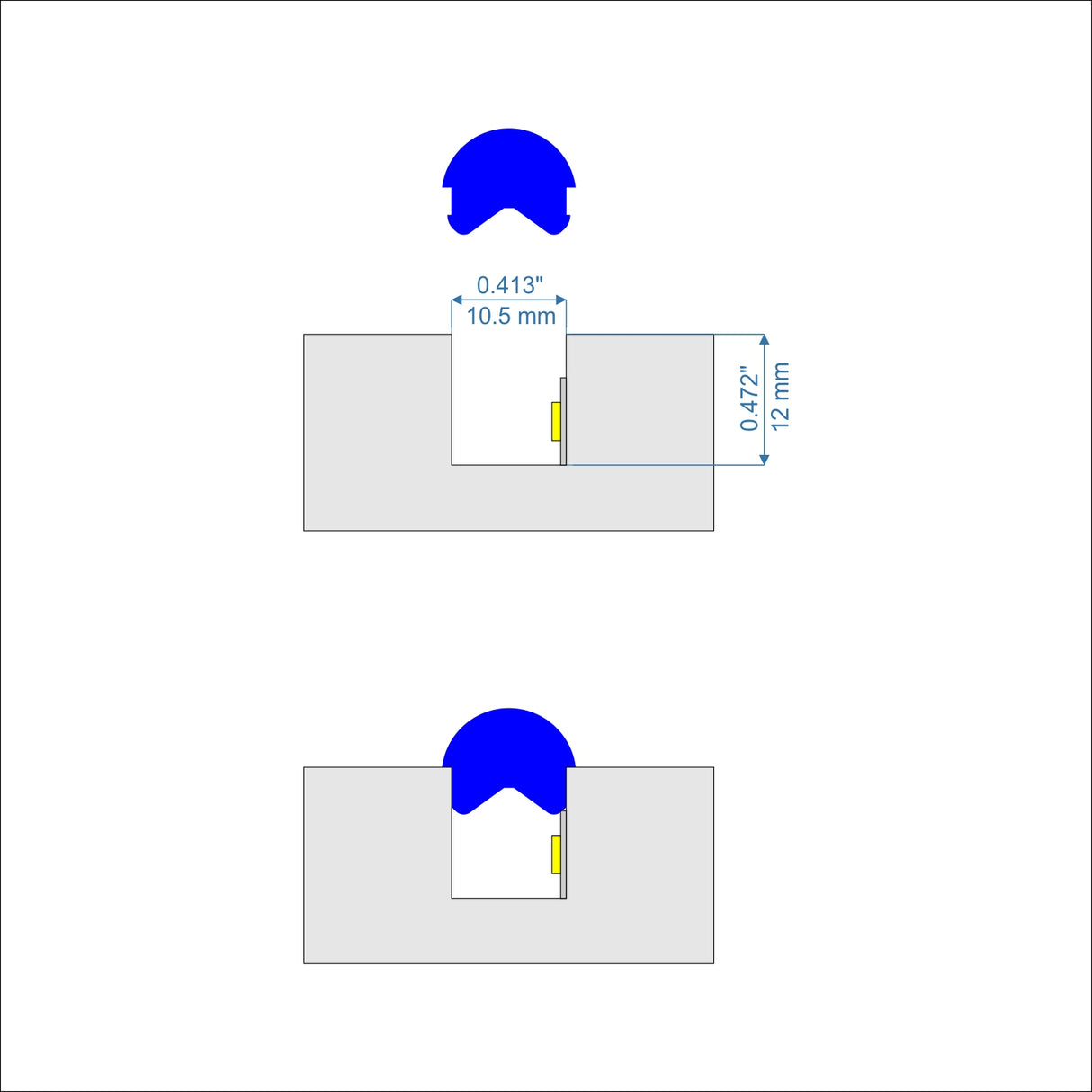 Marsella Flexible Color Diffusers for LED Strip - Wired4Signs USA - Buy LED lighting online