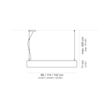 Suspended Linear Trapezoid LED Light Fixture ~ Model Dalia