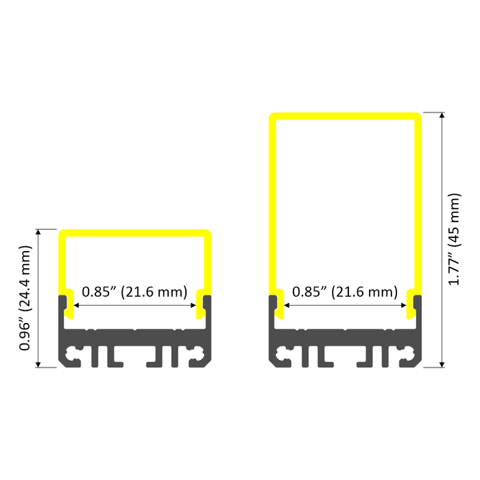 Square LED Diffuser Channel for sale | Best Prices Online