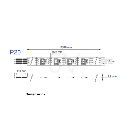 Digital RGB LED Weatherproof Strip SK6812