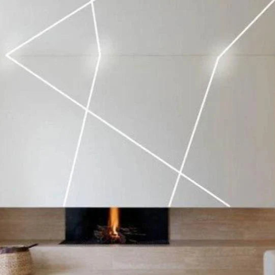 Plaster-in architectural LED strip lighting