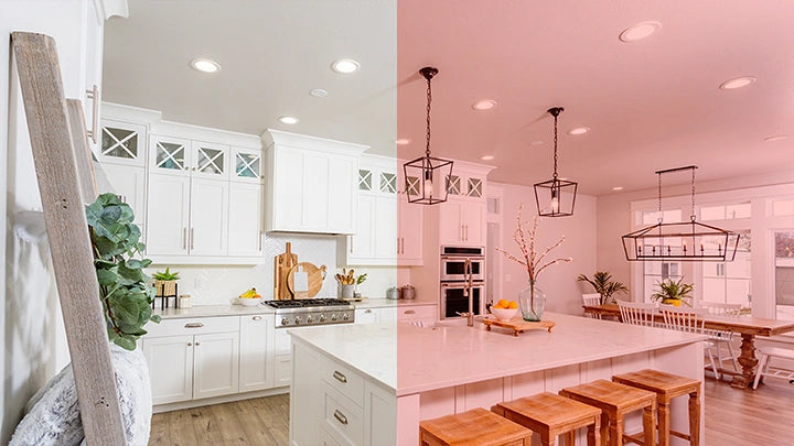 Color changing can lights exclusive pasted mode in action.