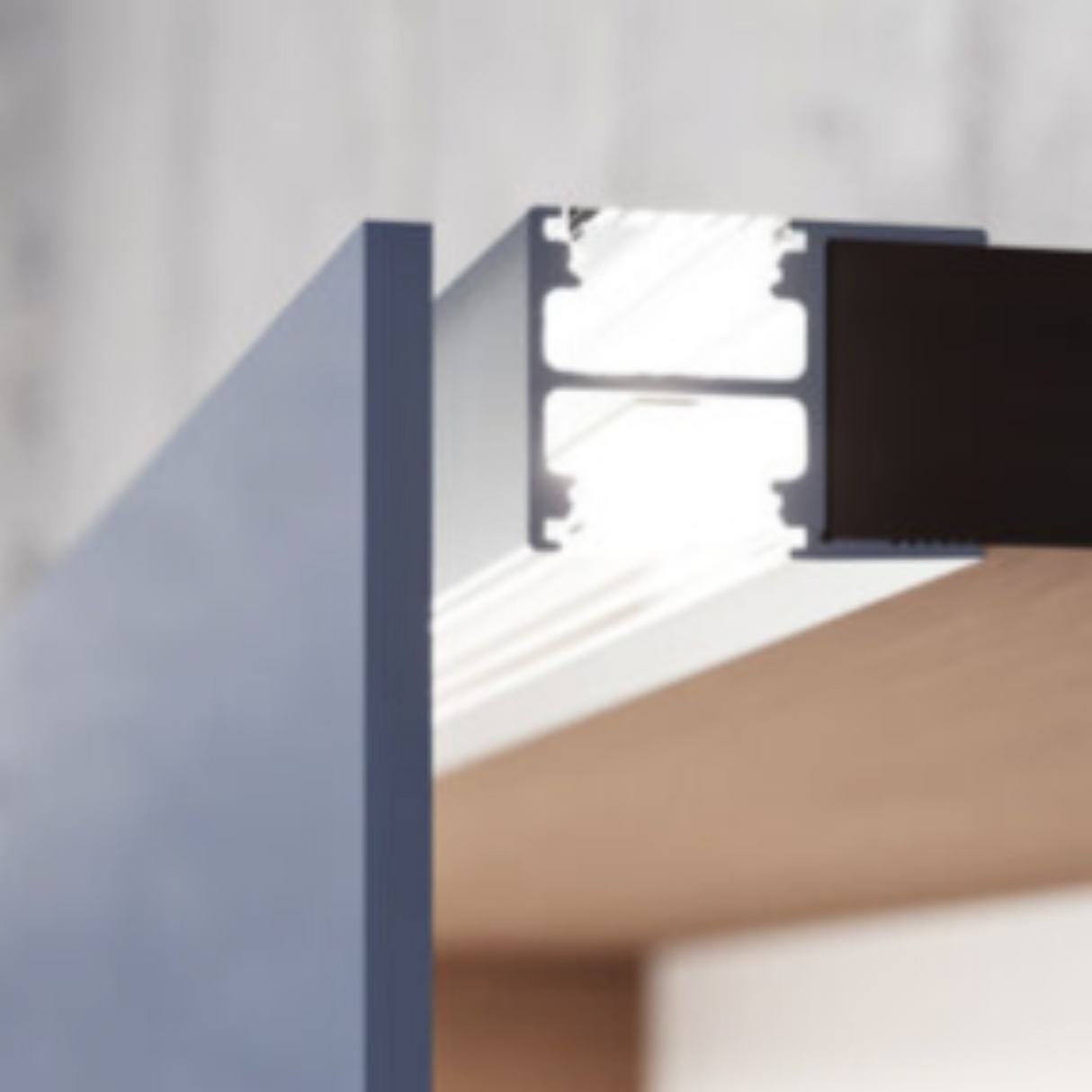 Up & Down Cabinet Shelf Lighting LED Channel ~ Face12 | Wired4signs USA