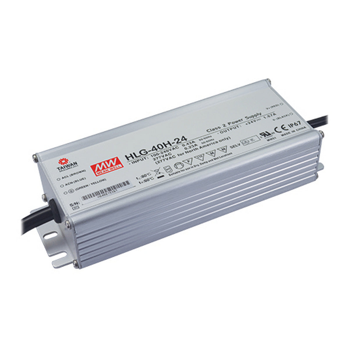 Indoor / Outdoor LED Driver (24V) ~ Meanwell HLG Series