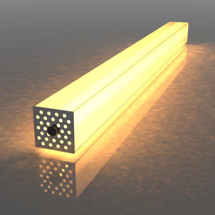 2.91" Square Polycarbonate LED Lighting Tube ~ Model Holston74