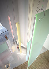 Edge-lit LED Extrusion for 1/4" Glass Panels ~ Model Klus KRAV-56