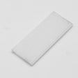 A rectangular, clear LED Diffuser for Easy-On Slim/Mini Architectural Profiles is shown on a plain white background, resembling the sleek design of architectural profiles used in LED strip installations.