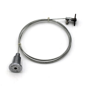 The Hanging Kits Munich Magnum features a coiled metal cable with a chrome knob labeled INTEGRAL and a mounting bracket—ideal for automotive or mechanical use and compatible with Munich Magnum systems.