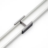 A close-up of two SL7 Profiles connected by a Linear Connector for SL7 Profile, shown against a white background.