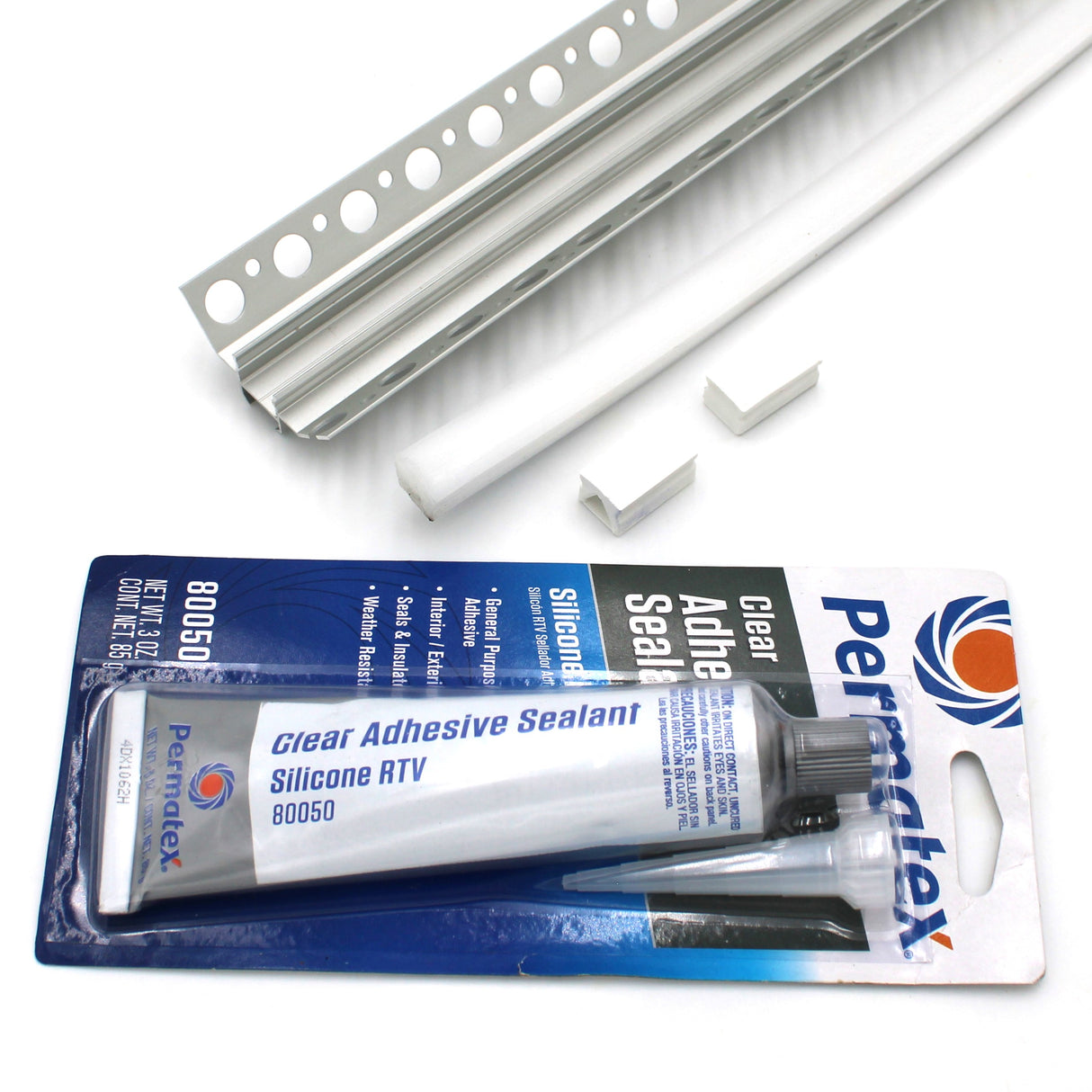 RGB LED Tile Light Strip Kit for Inside Corners (24V) ~ Nicho Series
