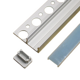 Tile Edge LED Strip Light Channel ~ Model Uni-Tile12 180Deg