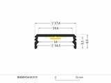 Surface Mount LED Strip Channel ~ Model Buddy14-01 | Wired4Signs