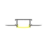 1.1" Ceiling/Wall Recessed Linear LED Lighting Profile ~ Model Montana
