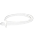 The White IP44/IP66 Neon Flexible LED Light Line (24V) ~ Flex Ultra Slim Series is a coiled ultra slim LED strip with soft, glowing bulbs, shown on a white background.