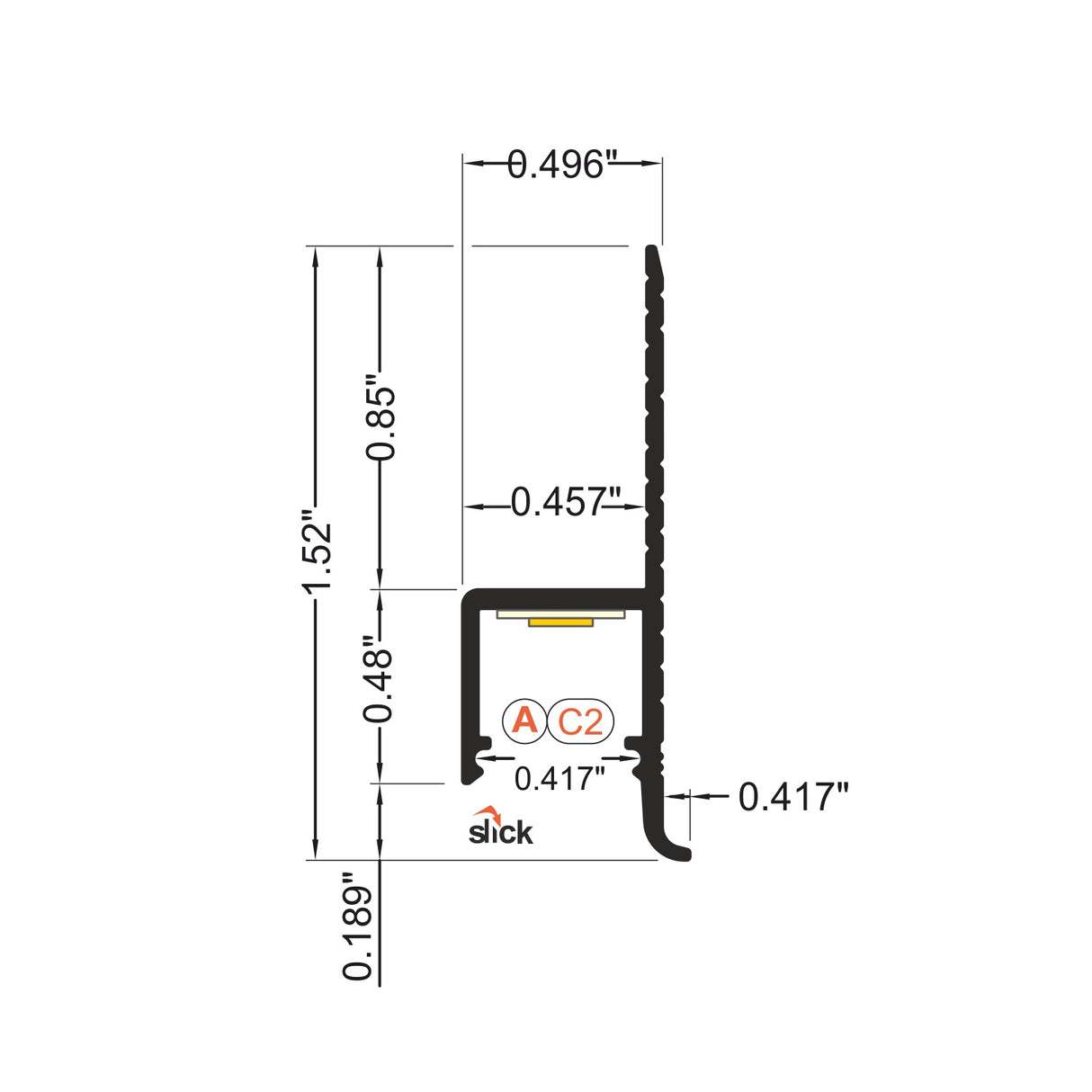 Hidden Drywall LED Channel ~ Model Omni10