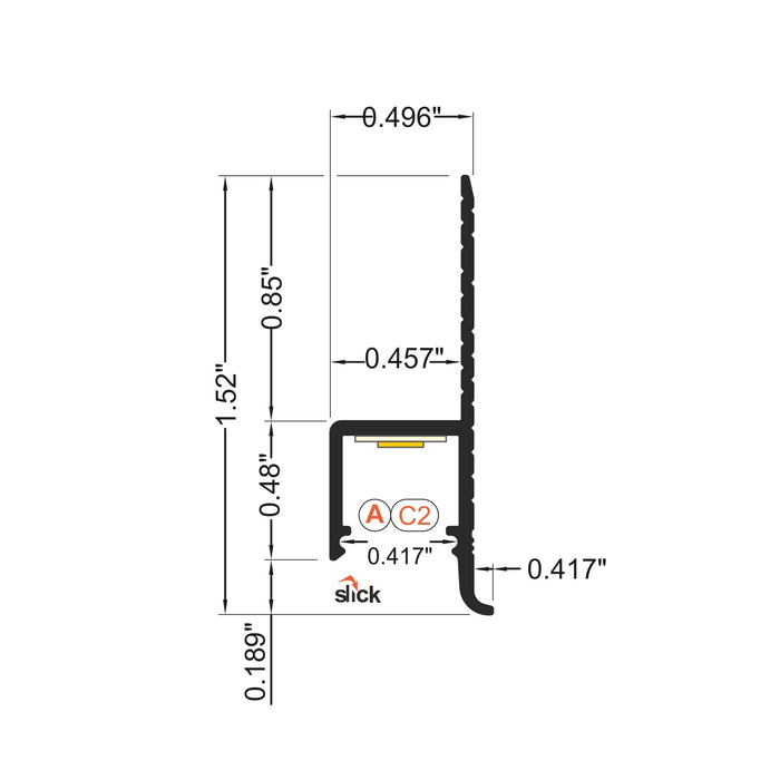 Hidden Drywall LED Channel ~ Model Omni10
