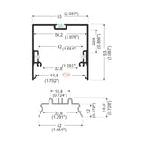 2" Suspended/Surface Mount Ceiling LED Strip Channel ~ Model Phil.v2