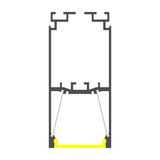 Rectangular LED Linear Pendant ~ Model PLS33 - Wired4Signs USA - Buy LED lighting online