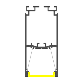 Rectangular LED Linear Pendant ~ Model PLS33 - Wired4Signs USA - Buy LED lighting online