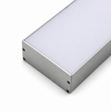 A close-up of the Diffuser for PLW80N, RPLW80, RPLW80-FL, and Alu-Triangle series profiles, featuring a rectangular white diffuser panel with a metallic frame secured by corner screws, shown against a plain white background.