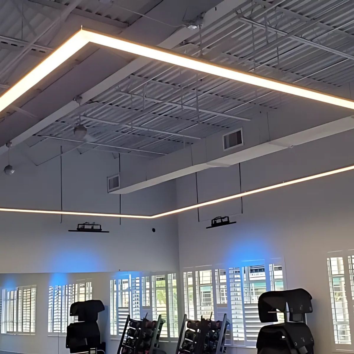 Linear Suspension Lighting LED Direct/Indirect Profile ~ Model DPL55-FL