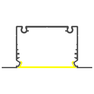 Large Recessed Easy-Mounting LED Channel ~ Model Phil Recessed