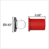 Snapfix Hidden Clip-In Acrylic Standoffs For Signs ~ Large
