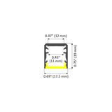 0.69" Slim Line LED Channel ~ Model SL15-FL - Wired4Signs USA - Buy LED lighting online