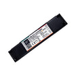 A rectangular black Slimline 2-Channel Constant Current LED Dimmer with Casambi features a white label showing model SLIM-2CC-CASAMBI, specs, certification logos, and highlights its Casambi compatibility.