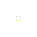 Minimalist illustration of the Miniature Surface Mount LED Channel (Model Smart10) with a yellow highlight at the bottom, evocative of minimalist lighting, centered on a plain white background.