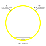 2.56" Round Acrylic LED Lighting Tube ~ Model Smokies65