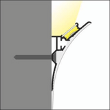 Plaster in Cornice LED Channel ~ Model Smooth12