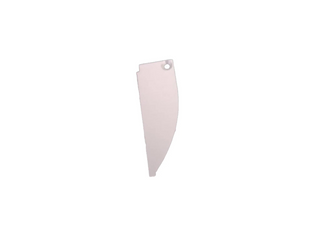 A translucent, curved plastic End Cap for TL-401 Profile with a small top hole is centered on a plain white background.