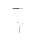 A simple technical drawing of the 0.59" Indirect Trimless Mud-In LED Drywall Channel (Model TL-539) in black and yellow, showing its recessed aluminum profile with straight and angled lines on a white background.