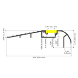 Stair Tread Lights Profile ~ Model Tokyo - Wired4Signs USA - Buy LED lighting online