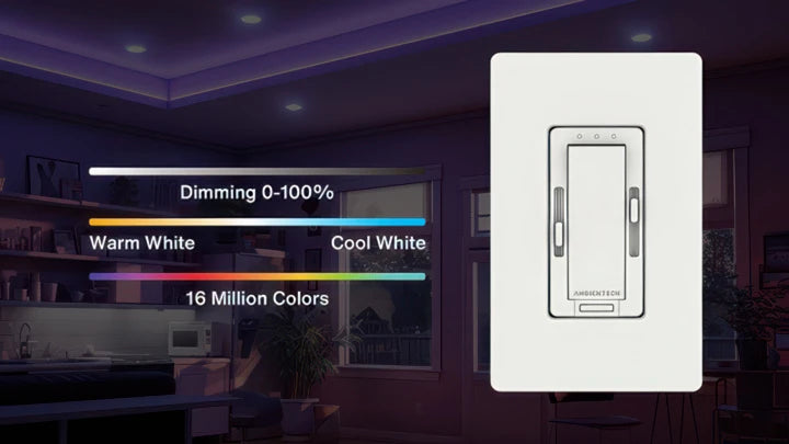 EnoLED's wireless wall switch that can be used to effortlessly control their recessed can lights.