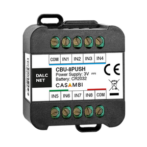 Configurable Push Button Input Module for Casambi ~ Model CBU-8PUSH | Wired4Signs USA